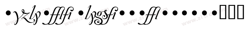 Olivea LigaturesFont字体转换